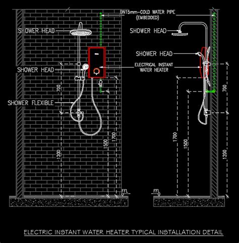 Electric Instant Water Heater Typical Detail Mepengineerings