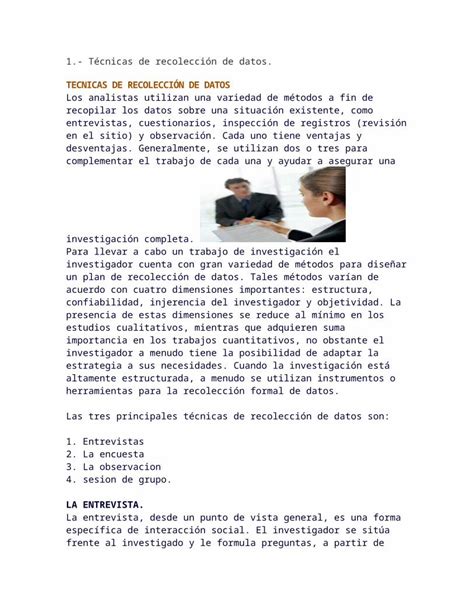 Docx Investigaci N Y Recolecci N De Datos Dokumen Tips