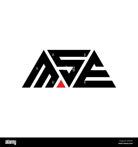 Logo De Lettre Triangle Mse Avec Forme De Triangle Monogramme De Logo