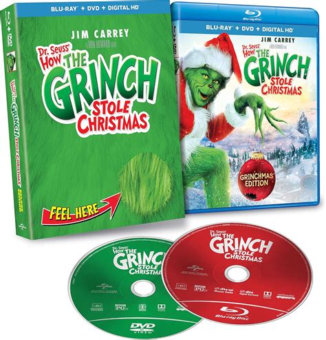 Amazon Dr Seuss How The Grinch Stole Christmas Grinchmas Edition Blu Ray Dvd Et Blu Ray