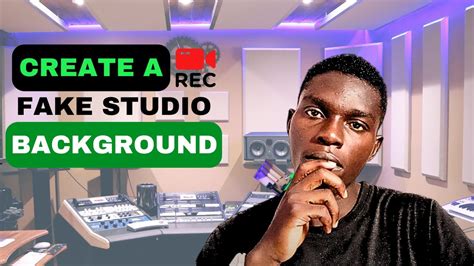 Create A Fake YouTube Studio Background YouTube Studio Set Up YouTube