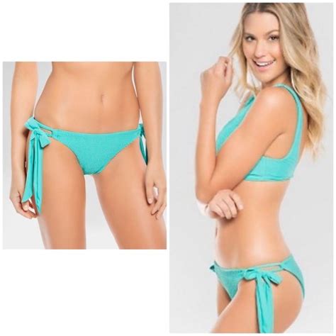 Tori Praver Swimwear Swim Tori Praver Seafoam Aqua Smocked Bikini