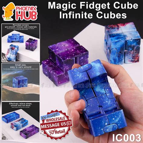 Phoenixhub Ic Magic Fidget Infinite Cubes Sensory Cube Stress Relief