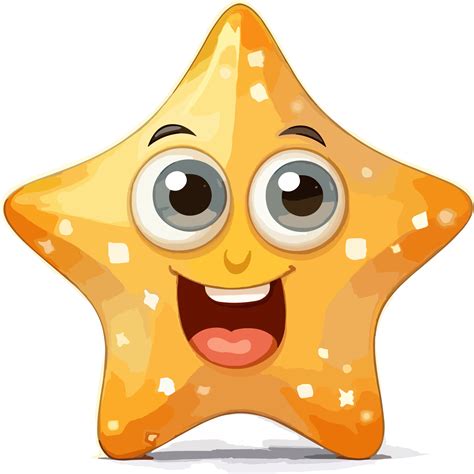 Funny Star Emoji design, 24521368 PNG