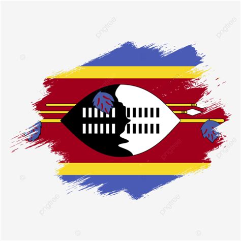 Eswatini Vector Flag, Flag, Vector Flag, Grunge Flag PNG and Vector ...