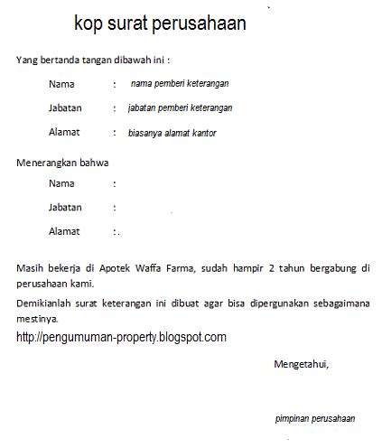 Detail Contoh Surat Keterangan Kerja Untuk Paspor Koleksi Nomer 29