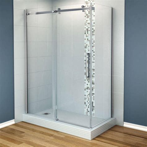 Maax Halo 60 In X 29 7 8 In Corner Shower Enclosure With Tempered