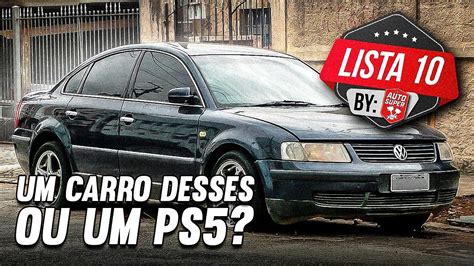 10 CARROS QUE DÁ PRA COMPRAR O PREÇO DE UM VIDEOGAME DE ÚLTIMA