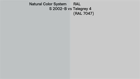 Natural Color System S B Vs Ral Telegrey Ral Side By Side