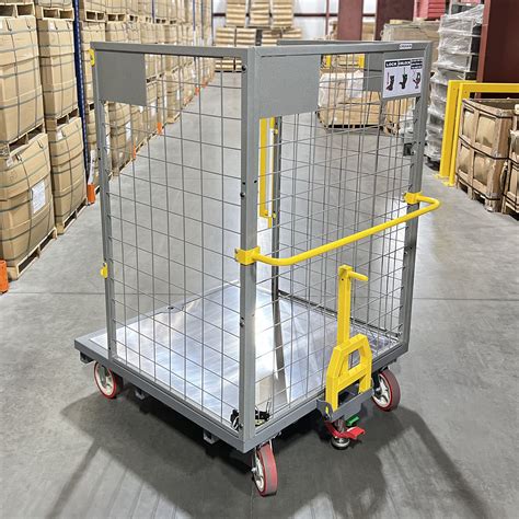 Cage Carts Aluminum Deck Order Picker Carts National Cart