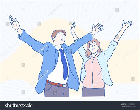 Hand Drawn Arms Open Wide Over 50 Royalty Free Licensable Stock