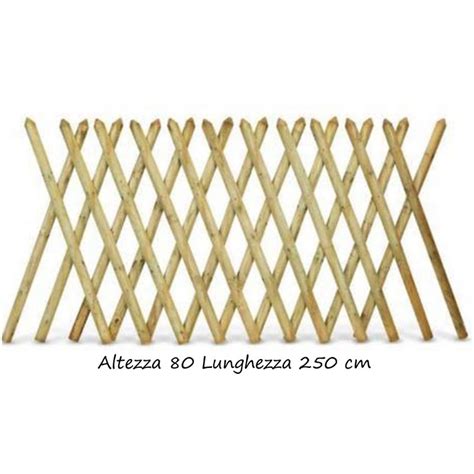 Steccato Estensibile Bordura Aiuola 250 Cm Alto 80 Recinzione