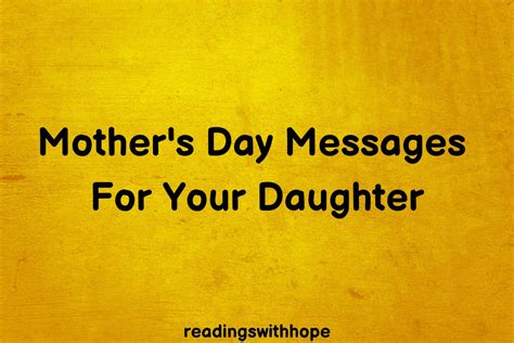 45 Mother's Day Messages For Your Daughter