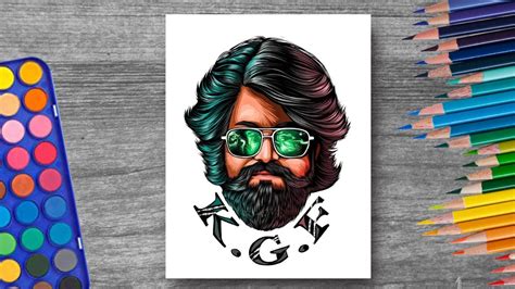 Kgf Chapter Drawing How To Draw Kgf Rocky Yash Drawing