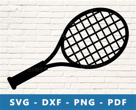 Tennis Racket SVG Racket PNG Racket Dxf Racket Clipart Etsy