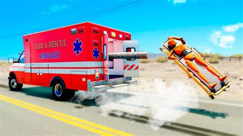 Beamng Drive Ambulance Car Crashes 1 Youtube