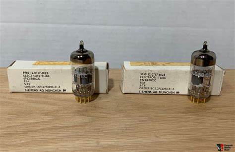 Siemens JAN 6922 E88CC Tubes Gold Pins Photo 4119998 Canuck Audio Mart