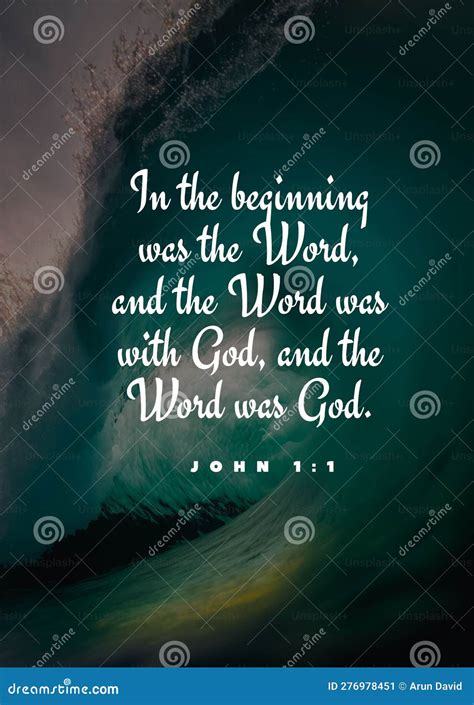 English Bible Verses In The Beginning Was The Word And The Word Was