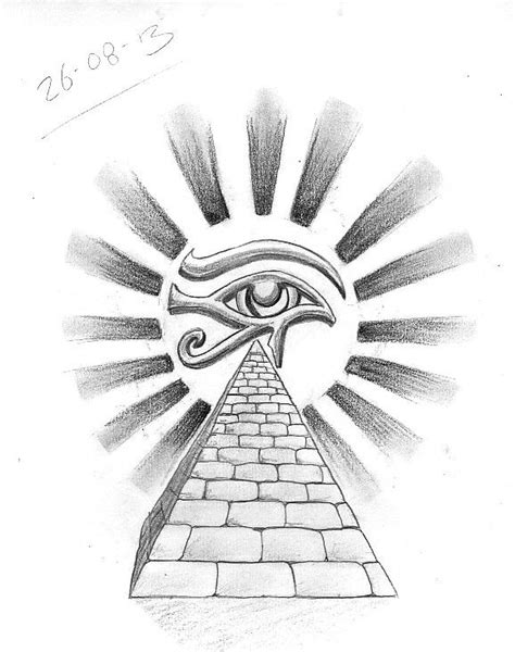 The Eye Of Horus Sketch Egypt Tattoo Design Egypt Tattoo Pyramid Tattoo