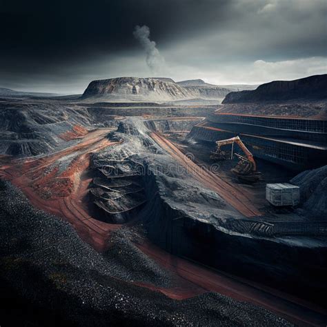 Abandoned Coal Mine Mining Quarry Catastrophic Ecology Generative Ai