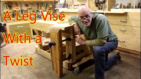 Diy Workbench Leg Vise My Workbench Journey She Works Wood Leather