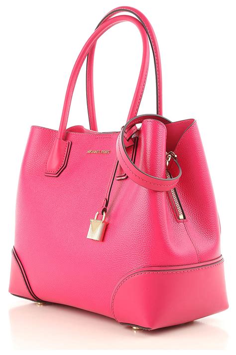 Michael Kors Leather Handbags In Ultra Pink Pink Lyst