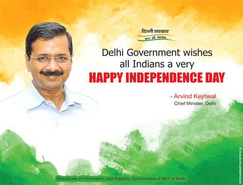 Delhi Government Wishes All Indians A Very Happy Independence Day Ad