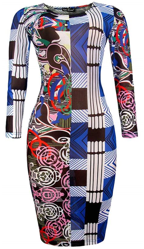 Buy Alion Womens Fashion Long Sleeve Traditional African Print Dashiki