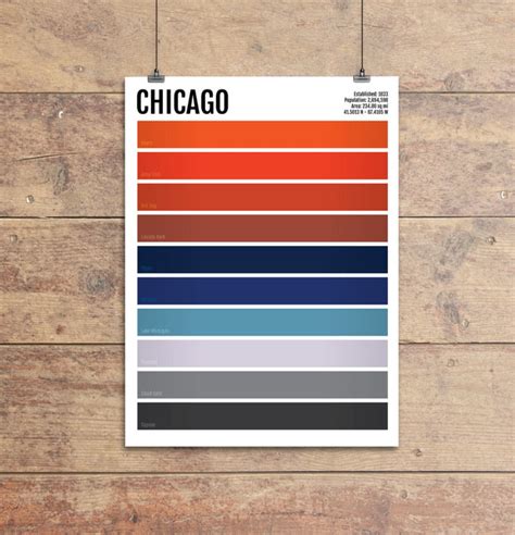 Chicago Iconic Colors Print Sproutjam