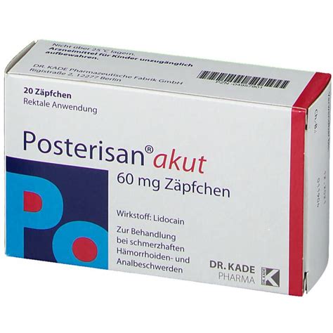 Posterisan akut Zäpfchen 20 St Shop Apotheke