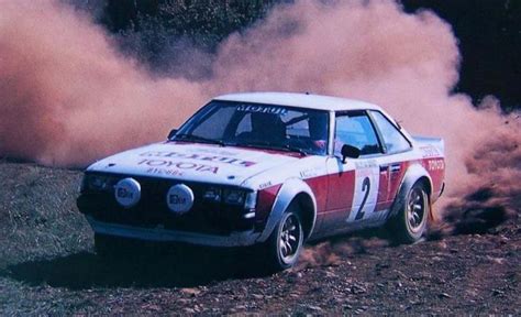 B Waldegaard With Toyota Celica Ra40 16v Rally Car Toyota Celica Rally