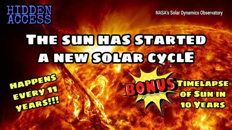 Every 11 Years The Sun Started A New Solar Cycle Bonus Timelapse Of Sun