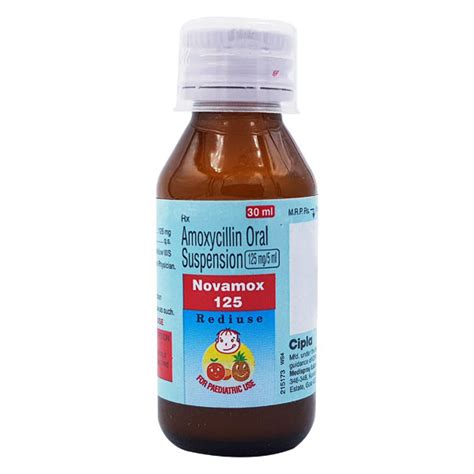 Novamox 125mg Rediuse Suspension 30ml Price Uses Side Effects Netmeds