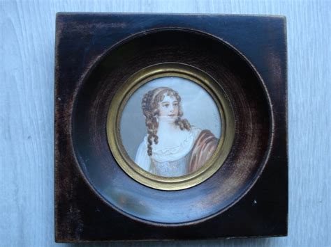 Miniature Portrait Painted On Ivory 19th Century Sold Catawiki