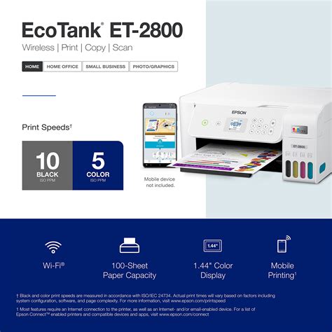 Amazon Epson EcoTank ET 2800 Wireless Color All In One