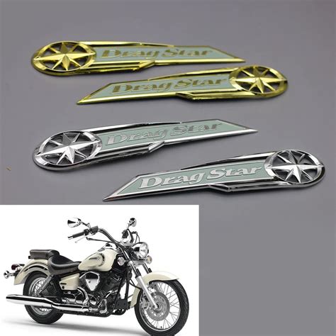 Motorcycle Chrome 3D Gas Fuel Tank Badge Emblem Decals Stickers For