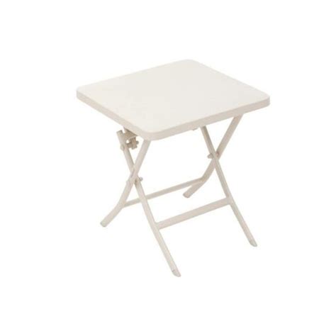 Table De Jardin Pliante Carr E Greensboro Argile En Acier Argile