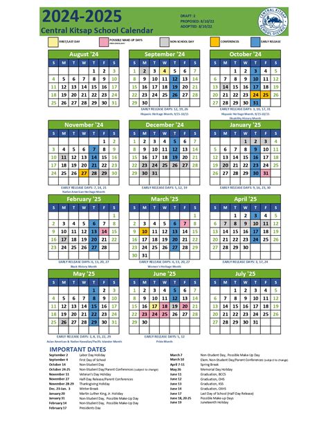 Central Kitsap School District Calendar 2024 School District Calendar