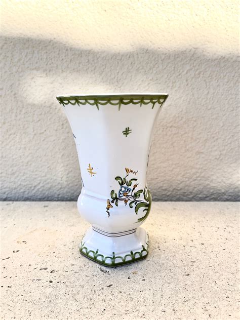 Vintage Proven Al Hand Painted Earthenwarevase Signed Lallier A