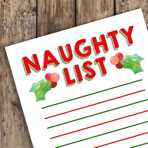 Naughty List Naughty List Sign Naughty Or Nice Santas List Etsy Canada