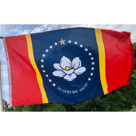 State of Mississippi -New MS Flag with Magnolia Flower