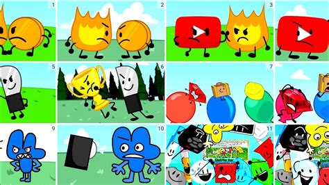 Bfdi Battle Inanimate Insanity Battle Bfb Battle Old Vs New