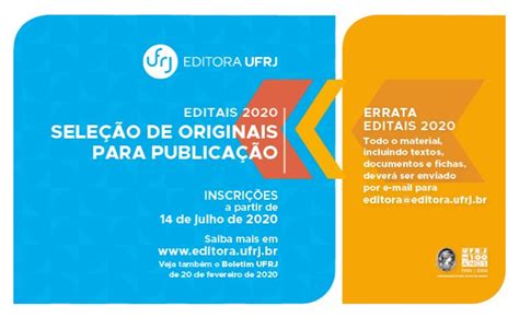 Editora Ufrj Lan A Editais Para Publica O Ippur