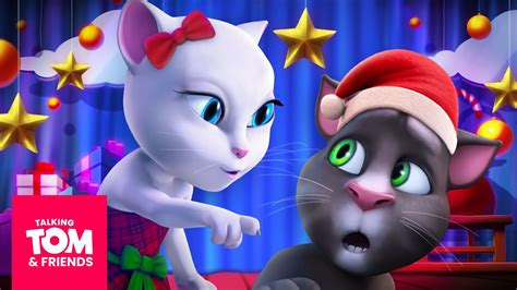 Lights Gifts Holidays Talking Tom Friends Holiday Cartoon