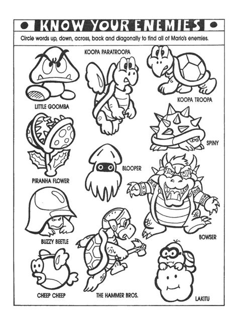 Nintendo Coloring Pages Super Mario Coloring Pages Mario Coloring