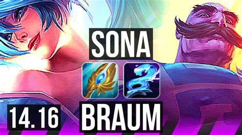 SONA Kog Maw Vs BRAUM Smolder SUP 3 1 14 800 Games BR