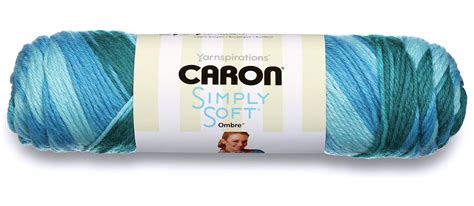 Caron Simply Soft Ombre Teal Zeal 5 Oz Acrylic Knitting And Crochet Yarn