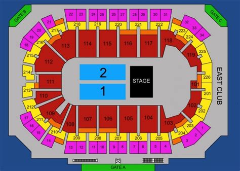 Seating Charts Cure Insurance Arena