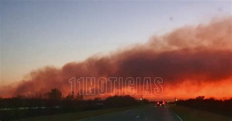 Cortaron El Puente Rosario Victoria Por La Presencia De Humo De Los