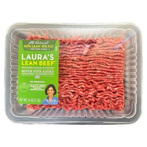 Lauras Lean Beef® 92 Lean All Natural Ground Beef 16 Oz Kroger